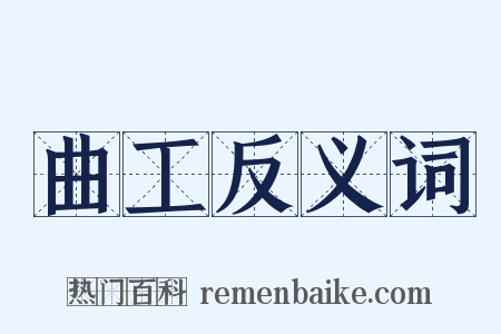 曲工反义词是什么意思的图片